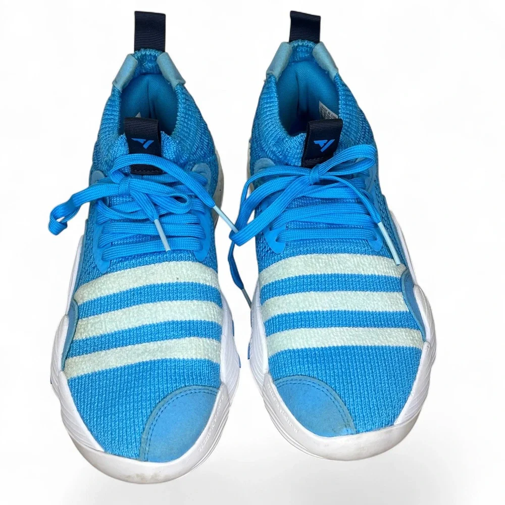 Adidas Trae Young 1 Mens Basketball Shoes Blue White H68997 Size 8.5 Performance